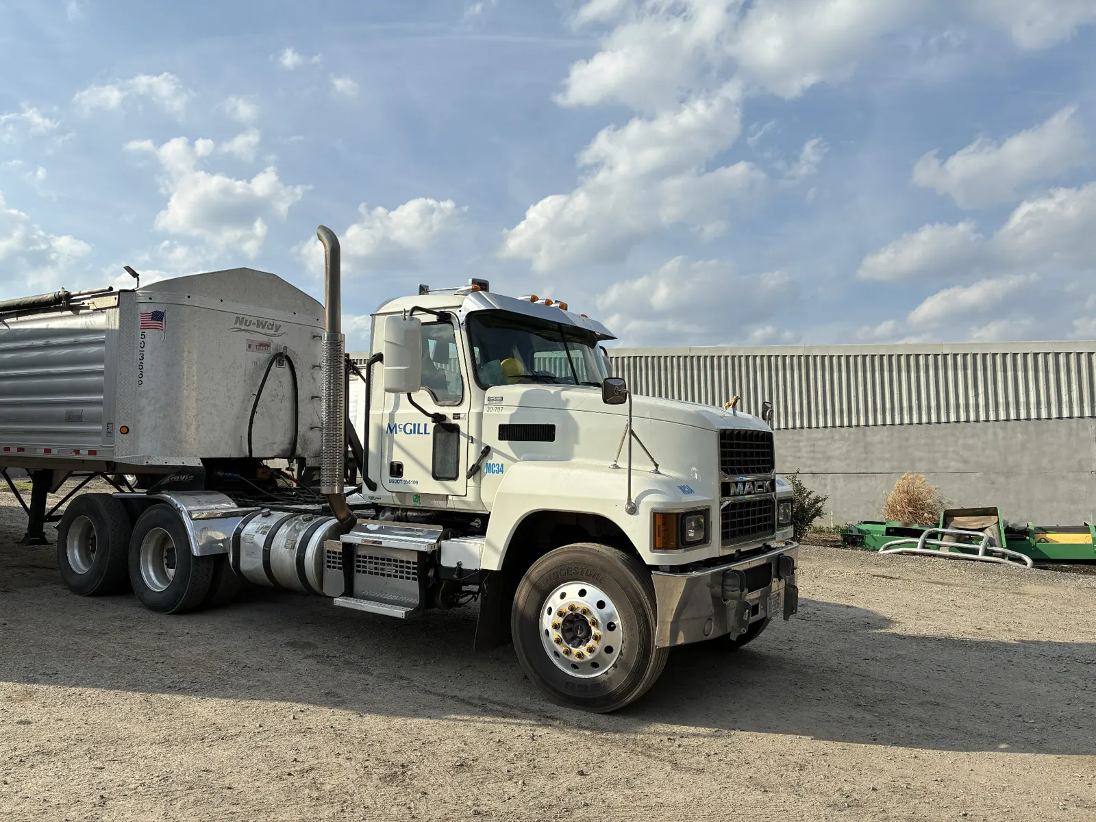 McGill Mack truck and trailer ready for transport